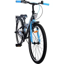 tpfsports Thombike Kinderfahrrad - Jungen - 24 Zoll - Rücktritt + Handbremse - 3 Gänge - Blau