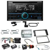 Kenwood DPX-7300DAB Bluetooth DAB CD USB Einbauset für Audi A6 4B Facelift