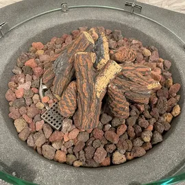 ELEMENTI Brennholz Keramik 37 x 16 x 21 cm Braun