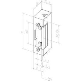 ASSA ABLOY Türöffner-Austauschstück 1410 E universal Dauerent. ja DIN L/R