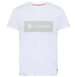 GARDENA T-Shirt mit GARDENA Frontprint weiß
