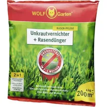 WOLF-Garten Rasendünger und Unkrautvernichter 200 m2