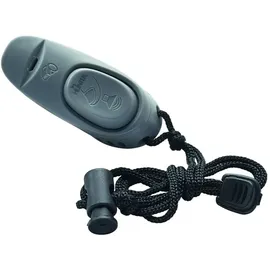Hunter 2in1 Clicker mit Umhängeband Hundepfeife grau one-Size