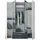 SchlafKONTOR Drehtürenschrank Hanau 160 x 196 x 54 cm Weiß/Grau