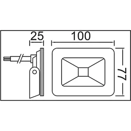 Trango 10 Watt LED Strahler 12 bis 24 Volt 6000K kalt-weiß