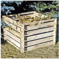 TikTakToo Steckkomposter Holz Kompostsilo Bausatz 100x100x70cm Komposter