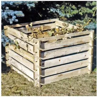 TikTakToo Steckkomposter Holz Kompostsilo Bausatz 100x100x70cm Komposter