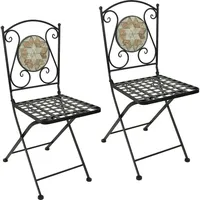 Hti-Living HTI-Living, Gartenstühle, Metallstuhl 2er Set Marokko