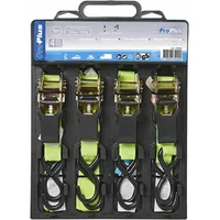 PRO PLUS Spanngurt mit Ratsche 5 m Set mit 4 Stück