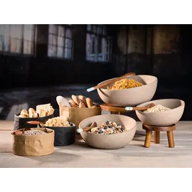 APS 33256 Akazienholz Buffet Ständer, Ø 25 x 15 cm