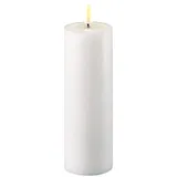 Deluxe Homeart LED Stumpenkerze 15 cm weiß