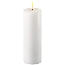 Deluxe Homeart LED Stumpenkerze 15 cm weiß