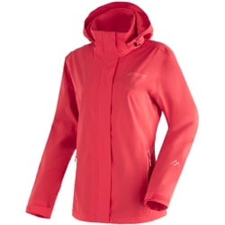 Maier Sports Damen Metor REC Regenjacke, 48 - watermelon/tulip