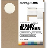 SCHLAFGUT Easy Spannbettlaken für Topper Jersey Elasthan 90 x 190 - 100 x 220 cm yellow light