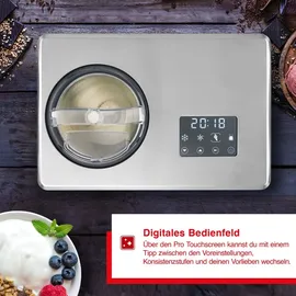 Solis Gelateria Pro Touch Eismaschine Joghurtbereiter, Kompressor