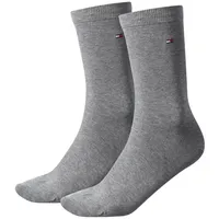 Tommy Hilfiger CLSSC Damensocken, 2 Stück, Mittelgrau Melange-758, 2-5 - 2-5