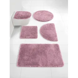Badematte HEINE HOME Gr. 1, lila (mauve), rechteckig (50cm x 45cm),, Badematten