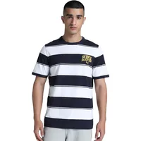 Puma Class Striped T-Shirt Herren 16 new navy M