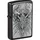 Zippo Sturmfeuerzeug - Metal Dragon, High Polish Black, Emblem - Nachfüllbar - Wiederverwendbar - Windfestes Design - Geschenkbox - Made in USA