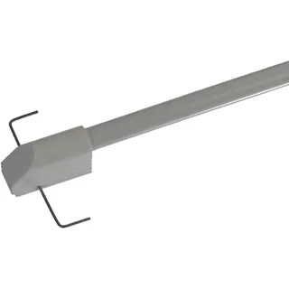 JalousieCrew Klemmstange Spannstange Farbe weiß - Länge 55 bis 225 cm - ausziehbar - Scheibenstange ohne zu Bohren (55-85 cm)