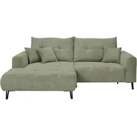 Carryhome Ecksofa Olivgrün, - 250x185 cm,