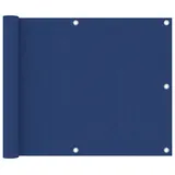 vidaXL Balkonsichtschutz Oxford-Gewebe 75 x 400 cm weiß/blau