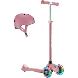 GLOBBER Primo Plus Lights inkl. Helm Scooter - rosa/pink