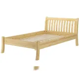 Erst-Holz Komfortables Einzelbett Seniorenbett 120x200 Gästebett Kiefer massiv V-60.61-12 Rollrost inkl.