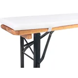 TexDeko Bankauflage 220 x 25 x 4 cm weiß 1 St.