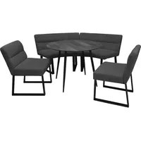 Hti-Living HTI-Living, Esstisch, Sitzgruppe Liron Tisch, 2 Bänke und