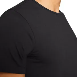 Levi's Herren T-Shirts, 2er Pack - Solid Crew 2P, Rundhals, Cotton Stretch, Schwarz XL