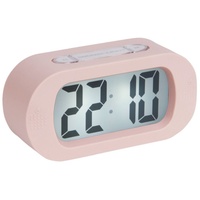Karlsson - Uhr, Wecker Gummy - Silikon - rosa - H7 x B14 x T5 cm