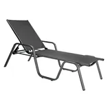 KETTLER BasicPlus Stapelliege, anthrazit/anthrazit, Alu/Textilene, 202 x 70 x 37,5cm, 0301214-7000