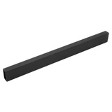 Gedotec Möbelrohr eckig Schrankstange Antik Kleiderstange 1800 mm - H10256 | Garderobenstange Eisen rustikal schwarz | Schrankrohr 25 x 15 mm | 1 Stück - Kleiderschrank-Stange im Vintage Used-Look