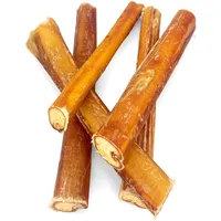 Ochsenziemer für Hunde I 5 Stück I 12 cm I getrocknete Ochsenziemer I Bully Sticks I Hundeleckerlis fettarm I Kausnack von Wuffsnacks