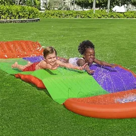 BESTWAY Splashcoaster Double Slide Wasserrutsche 470 x 138 x 31 cm (52634)