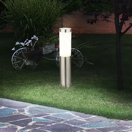 ETC Shop Elegante LED Leuchte für den Außenbereich - Silber