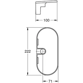 Grohe EasyFix Ablage Tempesta 26770_1 Acryl transparent, 26770001 26770001