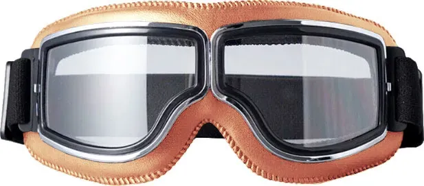 Kochmann Florida, Motorrad-Brille - Braun/Schwarz Klar - Einheitsgröße