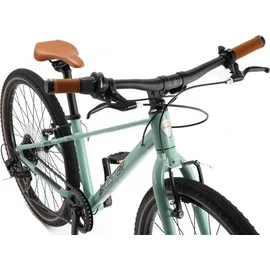 Bikestar Leichtgewicht 9kg Kinder Jugend Fahrrad Aluminium ab 8-9 Jahre | 24 Zoll 8 Gang Shimano Schaltung Ultra Leicht | Grün Grün