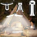Tragbare Outdoor-laterne, Camping-laterne, Solar-led-licht, Wiederaufladbare Powerbank, Leistungsstarke Außenbeleuchtung, Tragbare Laterne, Notlampe – Clover Lamp