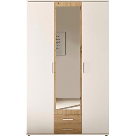 Schlafkontor Hanau Kleiderschrank + Spiegel Holzwerkstoff Melamin 3 Türen 120x196x54 cm