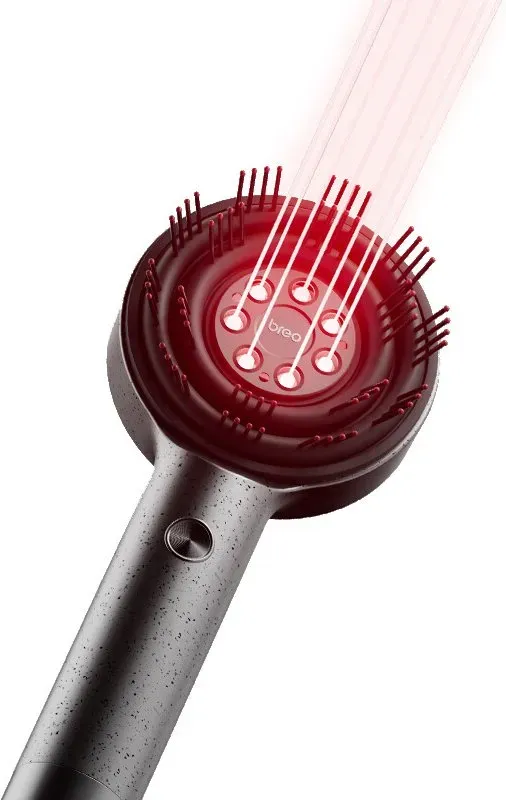 Breo Scalp 3L Laser-Haarwachstumskamm mit 650-nm Infrarot-Technologie, 360°-Kopfhaut-Massagefunktion, wasserdichtes Design, effektive Kopfhautstimulation und Haarwachstum