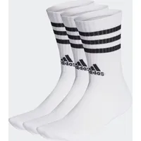 Adidas 3-Streifen Cushioned Crew Socken 3 Paar White / Black 19-21