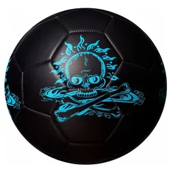 Best - Fußball Glow In The Dark Totenkopf blau, Größe 5