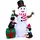 Costway Aufblasbarer Schneemann 180 cm weiß LED Weihnachtsdeko Outdoor