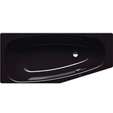 Kaldewei Mini Badewanne rechts 224634013701 157x75/50cm, Vollantislip Perl-Effekt, schwarz