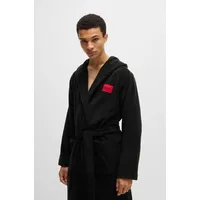 hugo underwear Bademantel »Terry Gown Hooded«, mit Kapuze & kontrastfarbenen Logo HUGO Underwear Black