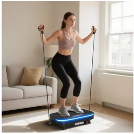 sportnow Vibrationsplatte Schwarz