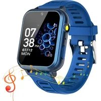 clleylise Smartwatch Kinder Blau – Kinder Smartwatch mit 18 Lernspielen, Schrittzähler, Schlafmonitor, Taschenrechner, Lichtfunktion, Individuel... - Blau